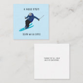 スキー ノートカード (正面/裏面)