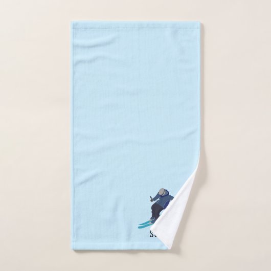 スキー バスタオルセット (ハンドタオル)