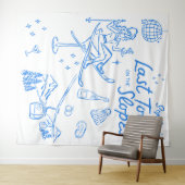 スキー・バチェロレッテ　最後の斜面での乾杯 タペストリー (インサイチュ(横))