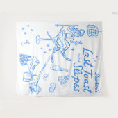 スキー・バチェロレッテ　最後の斜面での乾杯 タペストリー (正面(横))