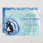 スキー バー・バット・ミツバの招待状 招待状 (正面/裏面)