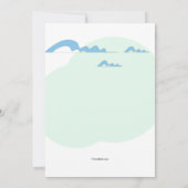 スキー パーティー 招待状 (裏面)