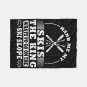 スキー フリースブランケット (正面(横))