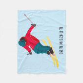 スキー フリースブランケット (正面)