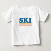スキー ベビーTシャツ (正面)