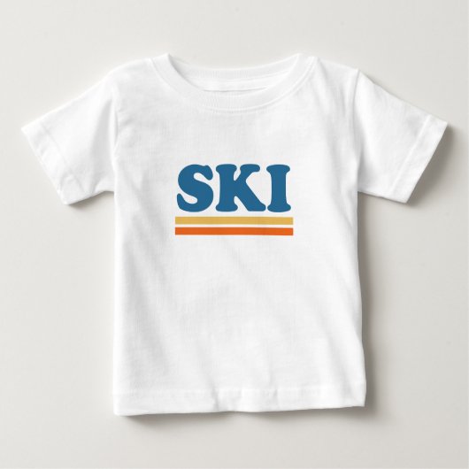 スキー ベビーTシャツ (正面)