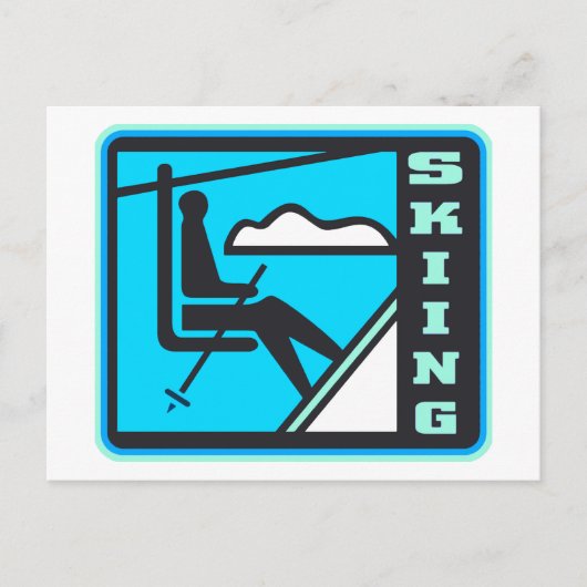 スキー ポストカード (正面)