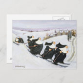スキー ポストカード (正面/裏面)