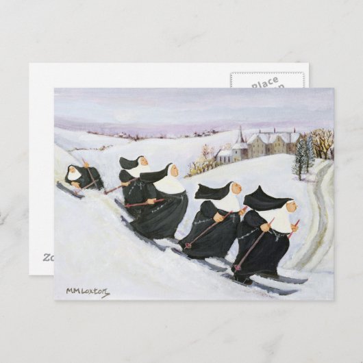 スキー ポストカード (正面/裏面)