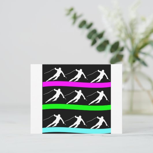 スキー ポストカード (スタンド正面)