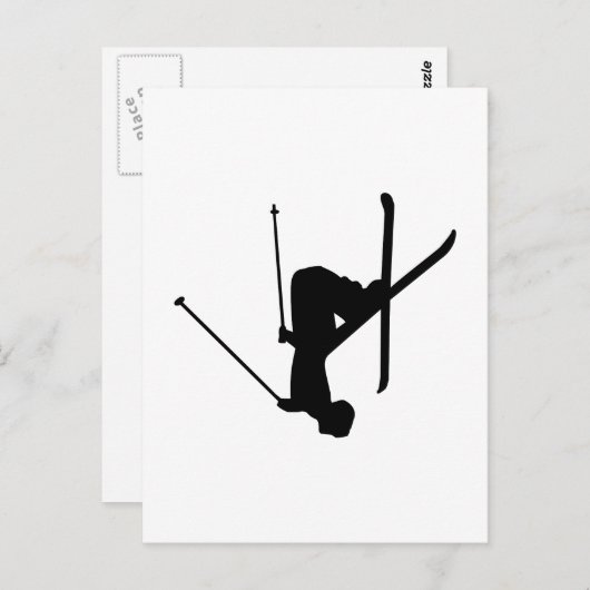 スキー ポストカード (正面/裏面)