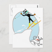 スキー ポストカード (正面/裏面)