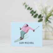 スキー ポストカード (スタンド正面)