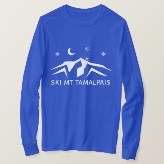 スキー マウントタマルパイス 長袖・半袖 Tシャツ (デザイン正面)