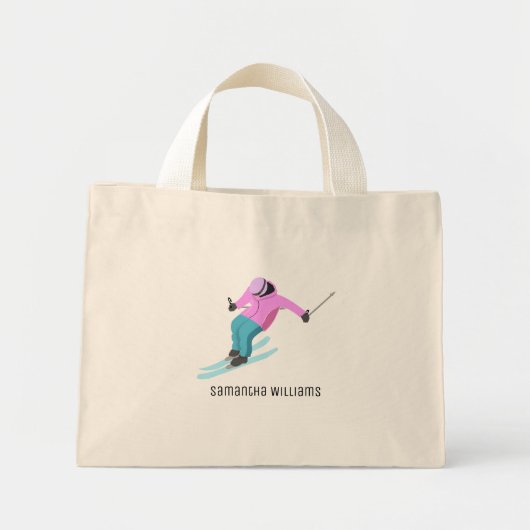 スキー ミニトートバッグ (正面)