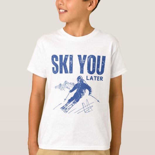 スキー+ユー+レイター Tシャツ (正面)