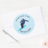 スキー ラウンドシール (封筒)