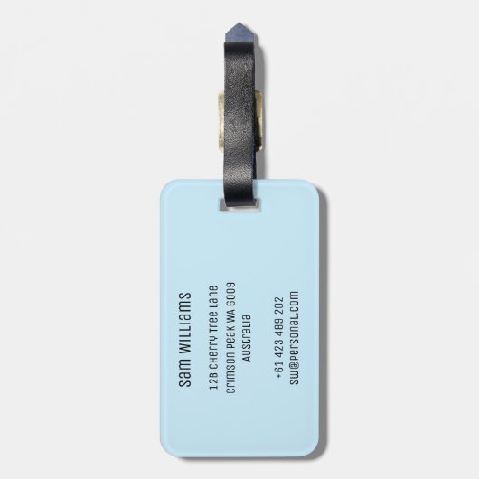 スキー ラゲッジタグ (裏面縦)