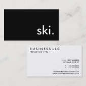 スキー 名刺 (正面/裏面)