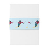 スキー 招待状ベリーバンド (裏面例)