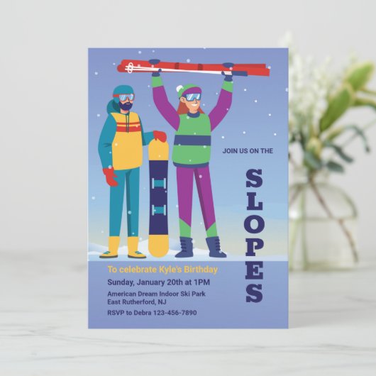 スキー 招待状 (スタンド正面)