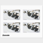 スキー 長方形シール (シート)