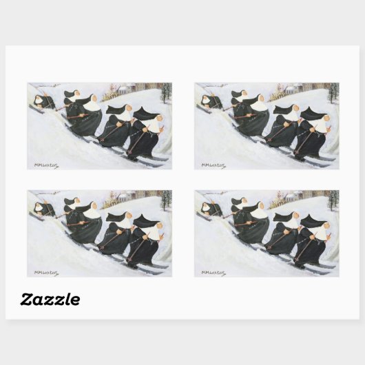 スキー 長方形シール (シート)