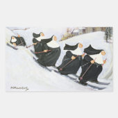 スキー 長方形シール (正面)