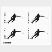 スキー 長方形シール (シート)