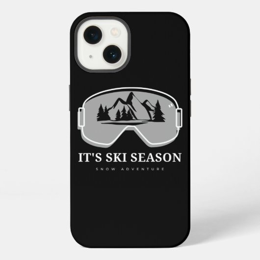 スキー 56 スキーを愛する人 iPhoneケース (裏面)