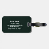 スキー「iSKI」オーバルマウンテン荷物 ラゲッジタグ (裏面横)