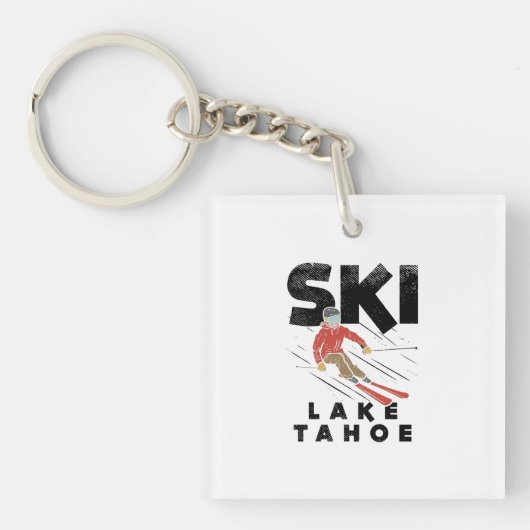 スキー – Ski Lake Tahoe キーホルダー (正面)