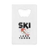 スキー – Ski Lake Tahoe クレジットカード栓抜き (正面)
