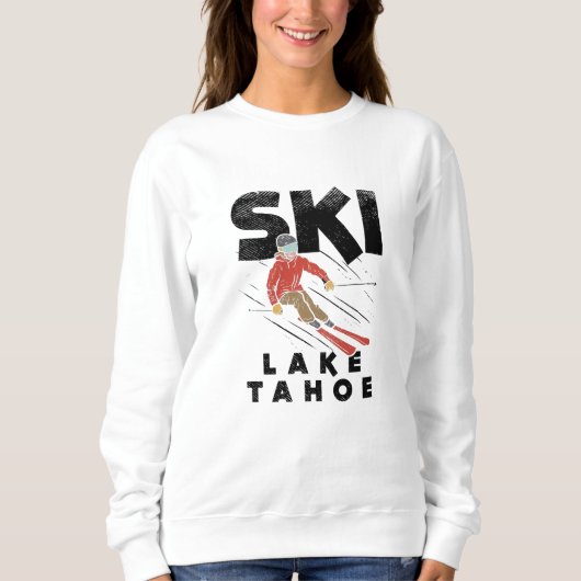 スキー – Ski Lake Tahoe スウェットシャツ (正面)
