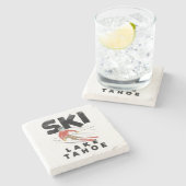 スキー – Ski Lake Tahoe ストーンコースター (横)