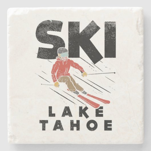 スキー – Ski Lake Tahoe ストーンコースター (正面)