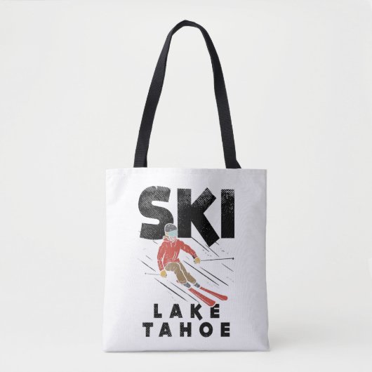 スキー – Ski Lake Tahoe トートバッグ (正面)