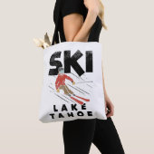 スキー – Ski Lake Tahoe トートバッグ (クローズアップ)