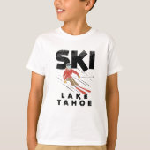 スキー – Ski Lake Tahoe Tシャツ (正面)