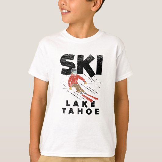 スキー – Ski Lake Tahoe Tシャツ (正面)