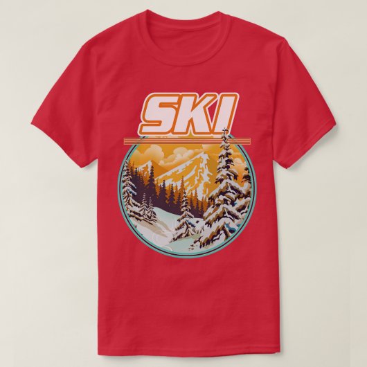 スキー Tシャツ (デザイン正面)