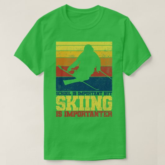 スキー Tシャツ (デザイン正面)