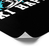 スキーDonT心配スキーハッピースキーウィンタースポーツ ポスター (角)