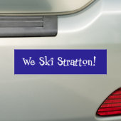 スキーStratton バンパーステッカー (車上)