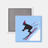 スキ学ーー マグネット (正面/裏面)