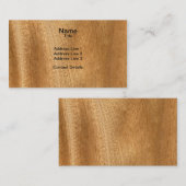 スキ実在ャンサペレベニヤ木目 名刺 (正面/裏面)