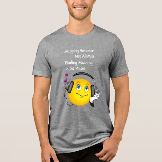 「スキ頭が切れるップして、必ずしも語感動的ではない トライブレンドTシャツ (正面)