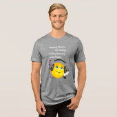 「スキ頭が切れるップして、必ずしも語感動的ではない トライブレンドTシャツ (正面全面)