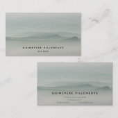 スギが付いているタスカニーの霧深い緑の朝 名刺 (正面/裏面)