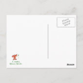 スギの水彩鳥 ポストカード (裏面)